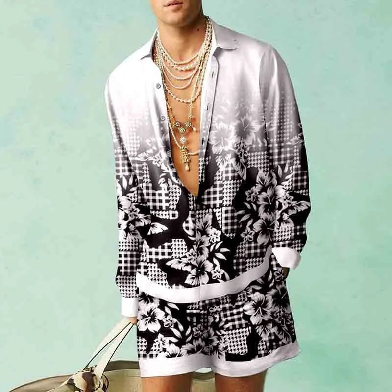 Botanical 3D - Print Elegance Set - SHOWLU FASHION STORE