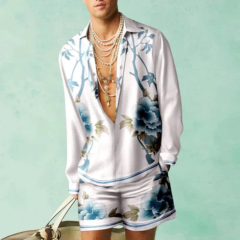 Botanical 3D - Print Elegance Set - SHOWLU FASHION STORE