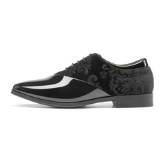 Bruno Marc Men's Dress Tuxedo Shoes Classic Patent Velvet Lace - up Formal Caden Oxford - SHOWLU FASHION STORE
