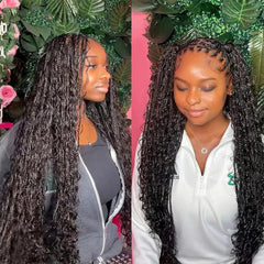 Bulk Braiding Hair 100% Human hair Deep Wave Unprocessed No Weft Boho Braids Human Hair Bulk Extensions Brazilian Remy Hair - SHOWLU FASHION STORE