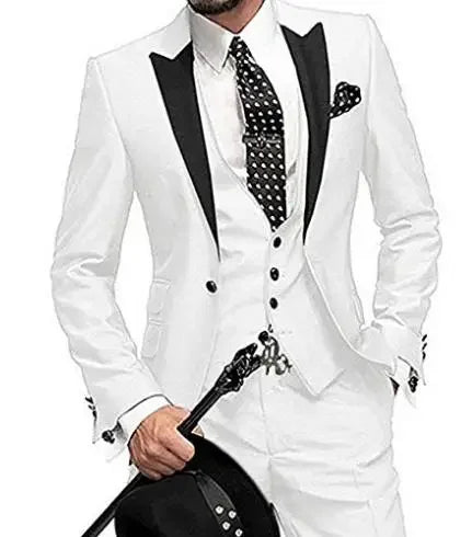 Burgundy Italian Style Colorful Tuxedo Groom Prom Pink Dress Wedding Dress Elegant Slim Men's Suit Set 3 Piece(Jacket+Pant+Vest) - SHOWLU FASHION STORE