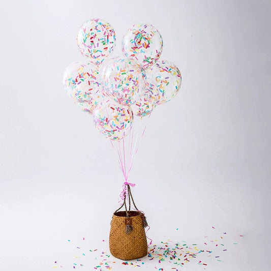 Candy Series Theme Macaron Color Color Strip Fragments Transparent Paper Scrap Balloon Birthday Scene Setting Props - SHOWLU FASHION STORE