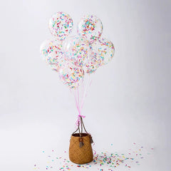Candy Series Theme Macaron Color Color Strip Fragments Transparent Paper Scrap Balloon Birthday Scene Setting Props - SHOWLU FASHION STORE