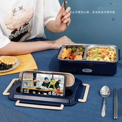 Car Home Dual Use Stainless Steel Electric Lunch Box - SHOWLU FASHION STORE