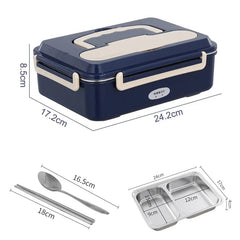 Car Home Dual Use Stainless Steel Electric Lunch Box - SHOWLU FASHION STORE