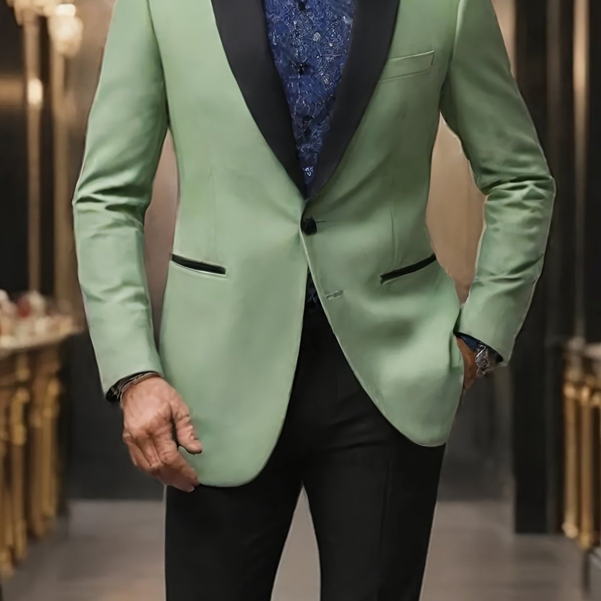 [Casual Sports] Men's Jacket | Casual Sports | Men's Single Button | Men's Suit Jacket | Paisley Tailcoat - SHOWLU FASHION STORE