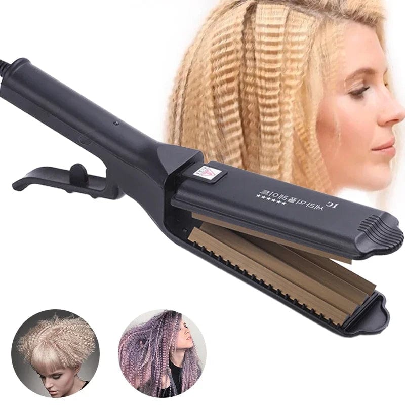 Ceramic Crimper Iron For Fluffy Hairstyle Curling Iron Corrugation Plate Crimper Hair Irons Anti Static Hair Crimping Iron - SHOWLU FASHION STORE