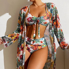 Chic Women’s Beachwear 3 - Piece Set - SHOWLU FASHION STORE