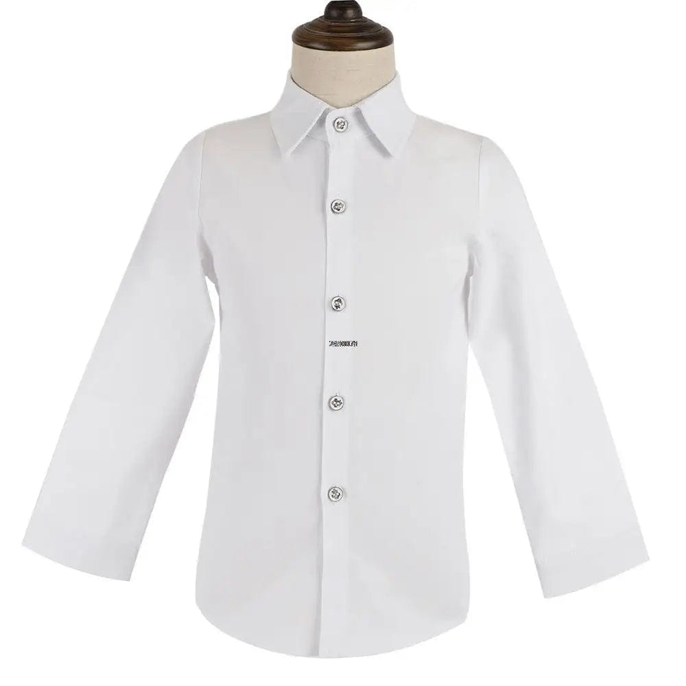 Children White Baptism Piano Party Dress Kids Jacket Vest Pants Bowtie 4PCS Ceremony Photograph Suit Boys Performance Costume - SHOWLU FASHION STORE