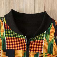 Children's Bohemian Dress Zipper Jacket - SHOWLU FASHION STORE