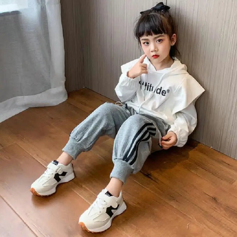 Children's Shoes Girls and Boys Toddlers Sneakers Breathable PU Leather BABY Flats Tennis Shoe Pink/Black/Gray,Size 21~36 - SHOWLU FASHION STORE