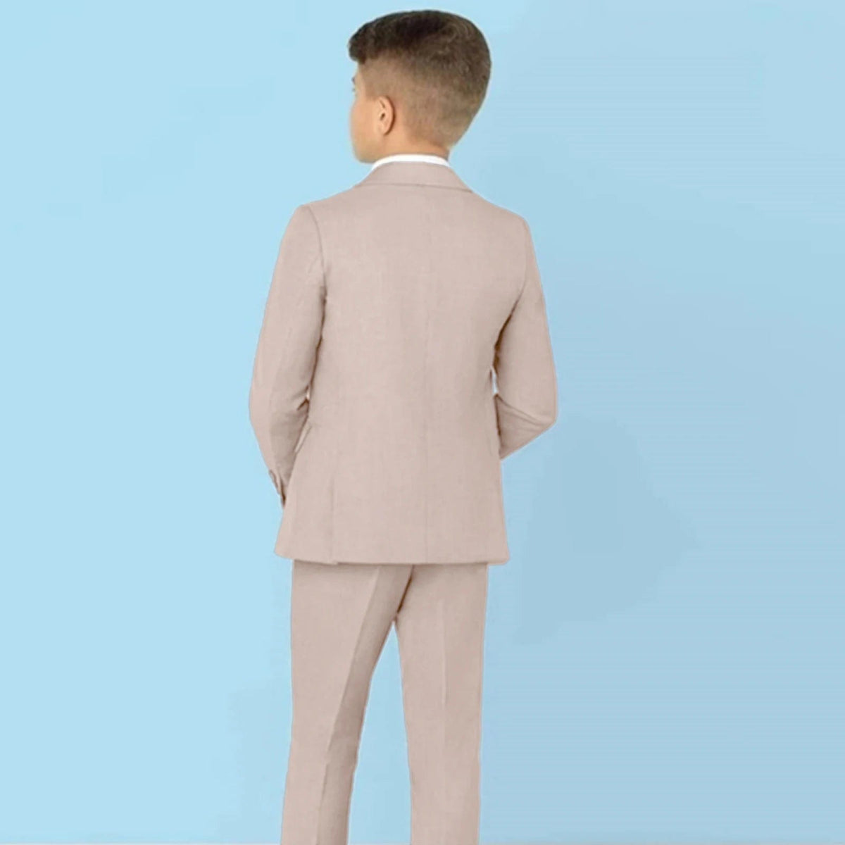 Classic Solid Paisley Suits for Boys 3 - Piece Smart Stylish Boy's Tuxedo Formal Outfit For Kids Blazer Vest And Pants For Party - SHOWLU FASHION STORE