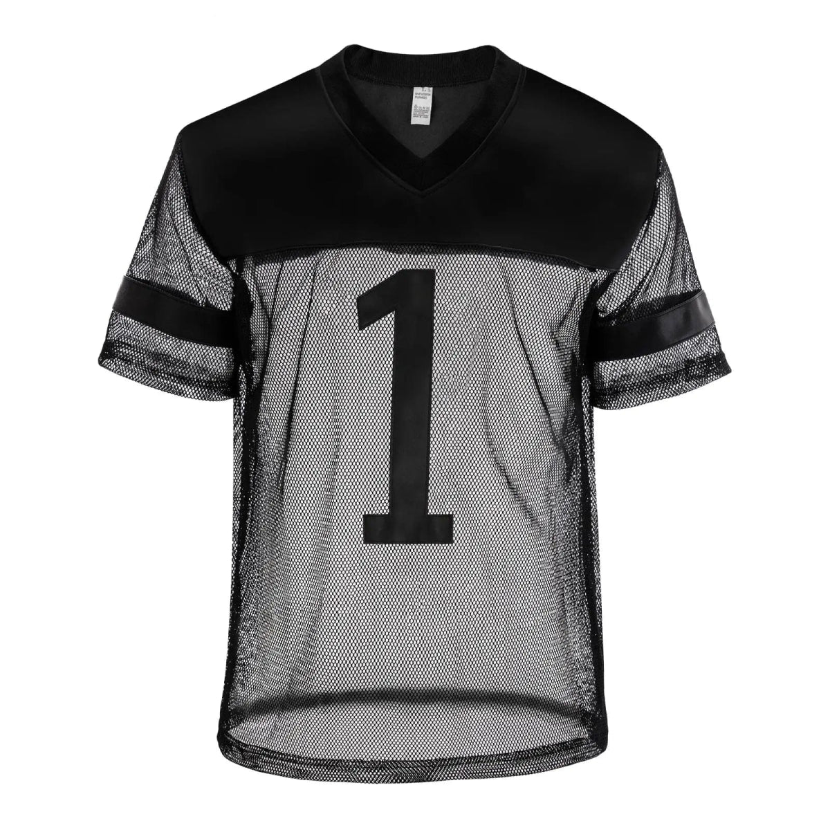 CLEVER - MENMODE Sexy Men Fishnet T-Shirt PU Faux Leather Mesh Shirts See Through Tops Tee Transparent Short Sleeve Stage Clubwear - SHOWLU FASHION STORE