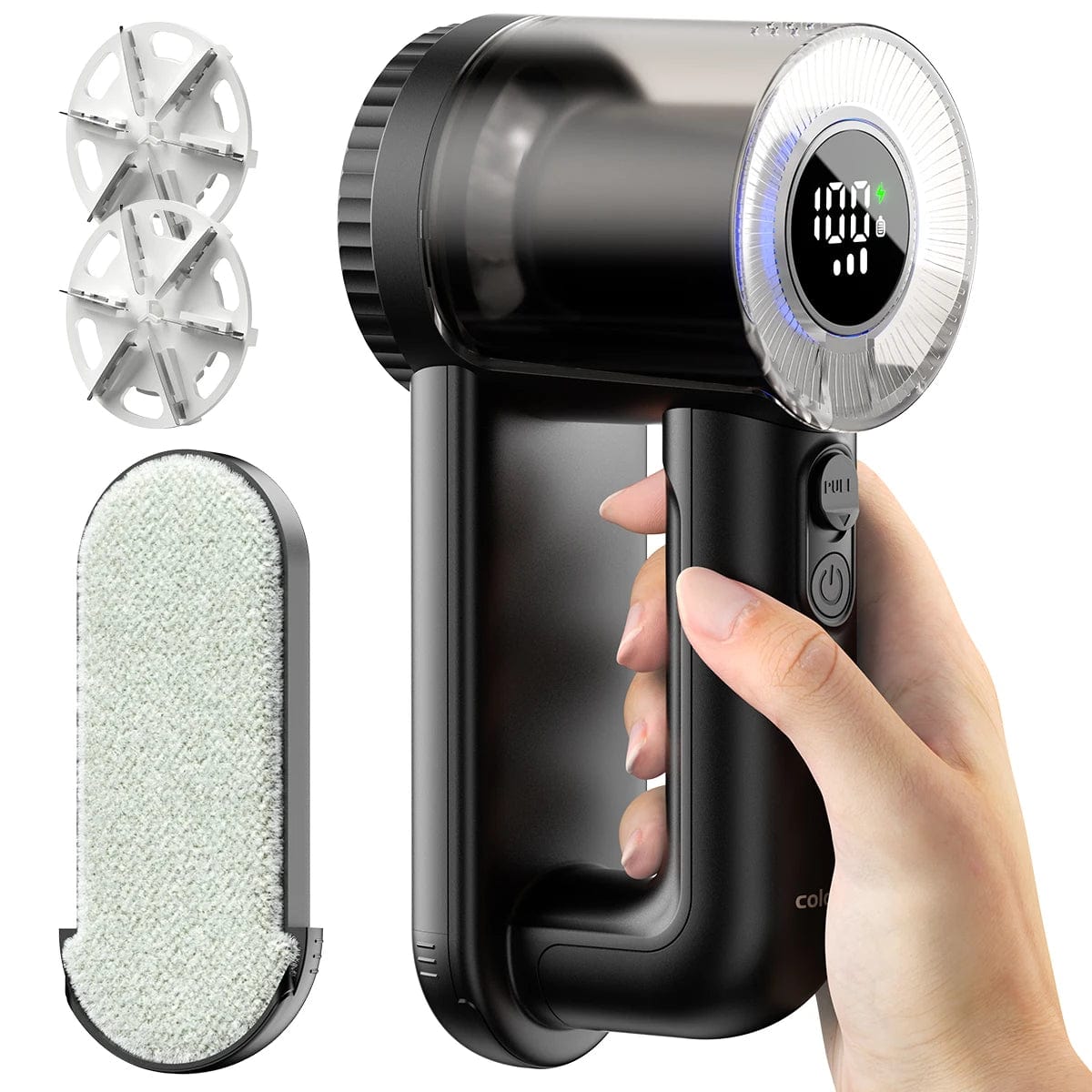 coldSky Rechargeable Fabric Shaver Electric Lint Remover with Digital Display Sweater Shaver Lint Shaver for Clothing Blanket - SHOWLU FASHION STORE