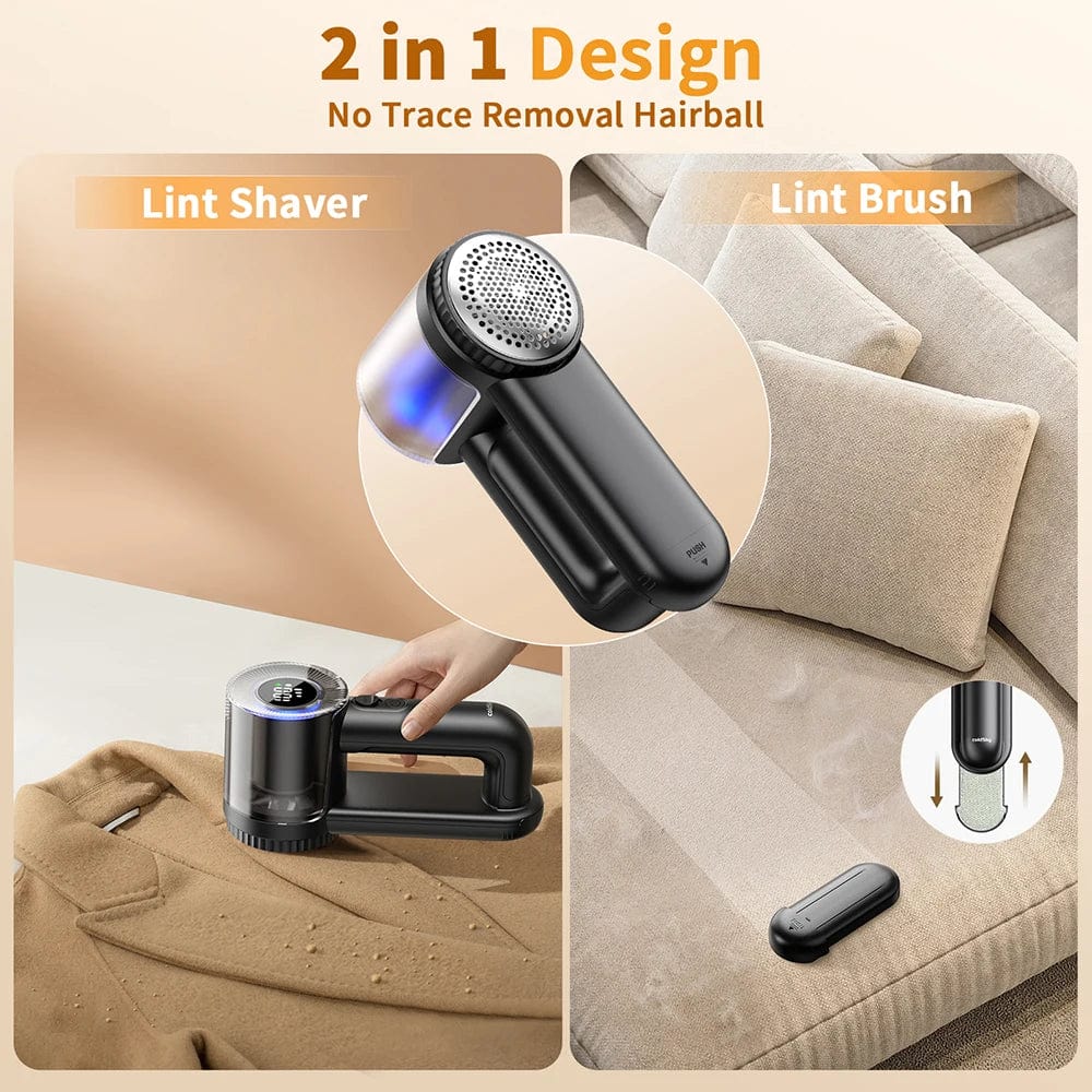 coldSky Rechargeable Fabric Shaver Electric Lint Remover with Digital Display Sweater Shaver Lint Shaver for Clothing Blanket - SHOWLU FASHION STORE