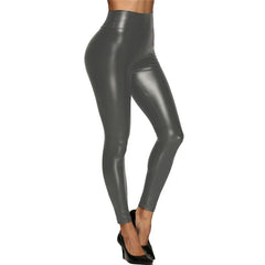 Colorful Faux Leather Pants Women High Waist Skinny Hip Lifting Leggings Pencil Jeggings Stretchable Imitation Leather Trousers - SHOWLU FASHION STORE