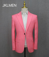 Costume Homme Italian Style Slim Fit 2 Pieces Fashion Men's Suits Groom Prom Tuxedos Groomsmen Blazer For Wedding (Jacket+Pant) - SHOWLU FASHION STORE