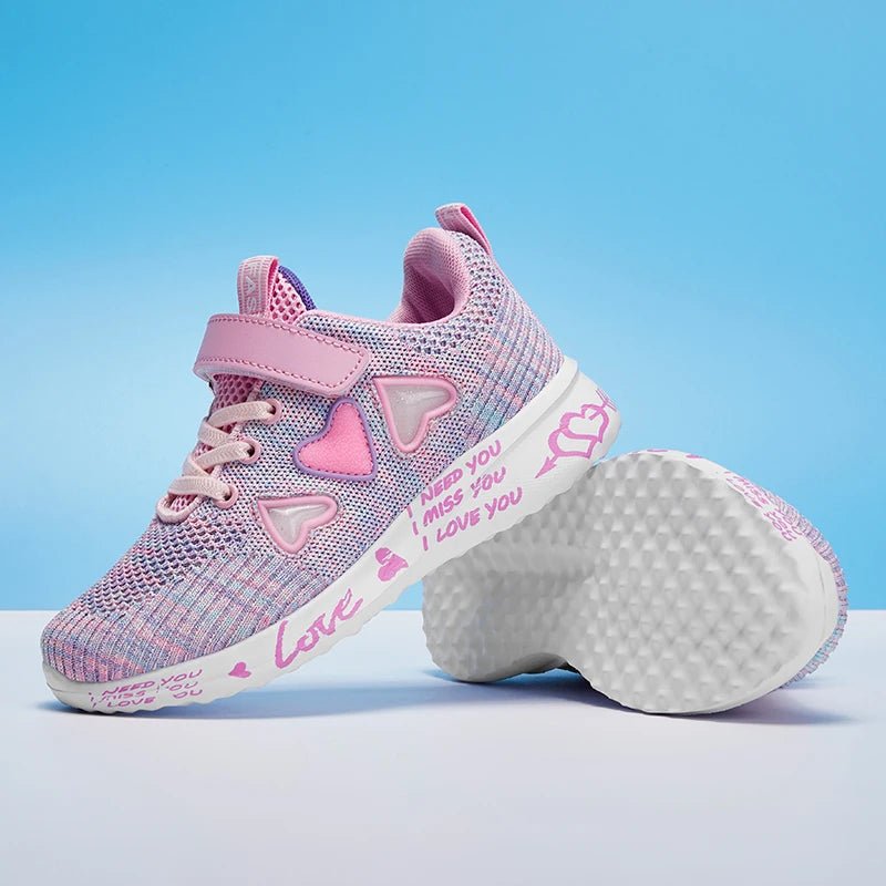 Cozy Knit Shoes for Girls Ultra Breathable Sneakers Lightweight Footwear Comfy and Casual Spring and Summer Gift Idea for Her - SHOWLU FASHION STORE