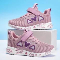 Cozy Knit Shoes for Girls Ultra Breathable Sneakers Lightweight Footwear Comfy and Casual Spring and Summer Gift Idea for Her - SHOWLU FASHION STORE