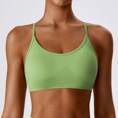 Cross Seamless Brassiere Tight Braces Beauty Back Yoga - SHOWLU FASHION STORE