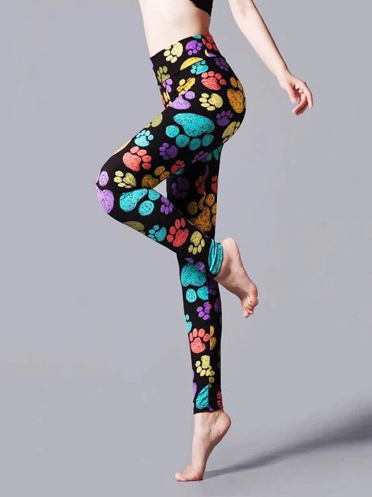 CUHAKCI High Waist Leggings Sportwear Workout Women Jeggings Elastic Pants Leopard Summer Printed Stripe Sexy Fitness Leggins - SHOWLU FASHION STORE