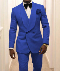 Custom Pour Hommes Made Groomsmen White Pattern Groom Tuxedos Shawl Lapel Suits 2PCS Wedding ( Jacket+Pants )Costume Homme - SHOWLU FASHION STORE