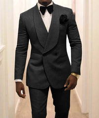 Custom Pour Hommes Made Groomsmen White Pattern Groom Tuxedos Shawl Lapel Suits 2PCS Wedding ( Jacket+Pants )Costume Homme - SHOWLU FASHION STORE