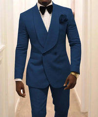 Custom Pour Hommes Made Groomsmen White Pattern Groom Tuxedos Shawl Lapel Suits 2PCS Wedding ( Jacket+Pants )Costume Homme - SHOWLU FASHION STORE