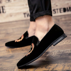 [Comfortable Sleek Loafers] Comfortable Sleek Men's Loafers - Slip-On Casual Faux Shoes with Rubber Sole, Stylish SHOWLU FASHION STORE