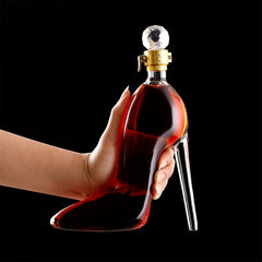 1pc, Elegant High Heel Hanger, Wine Dispenser, European Home Restaurant Multi Functional Red Wine Hanger, Home Furnishings, Home Decor, Party Supplies, Suitable for Giving to Female Friends, 45oz