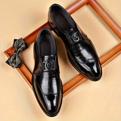 Patent Leather Oxford Loafers - Men's High Gloss Casual Lace Up Business Trendy Dress Shoes SHOWLU FASHION STORE
