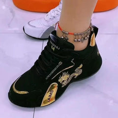 Designer Sneakers for Women Summer Leather Waterproof Casual Sports Shoes Women Lightweight Breathable Non - slip Platform Shoes - SHOWLU FASHION STORE