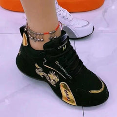 Designer Sneakers for Women Summer Leather Waterproof Casual Sports Shoes Women Lightweight Breathable Non - slip Platform Shoes - SHOWLU FASHION STORE