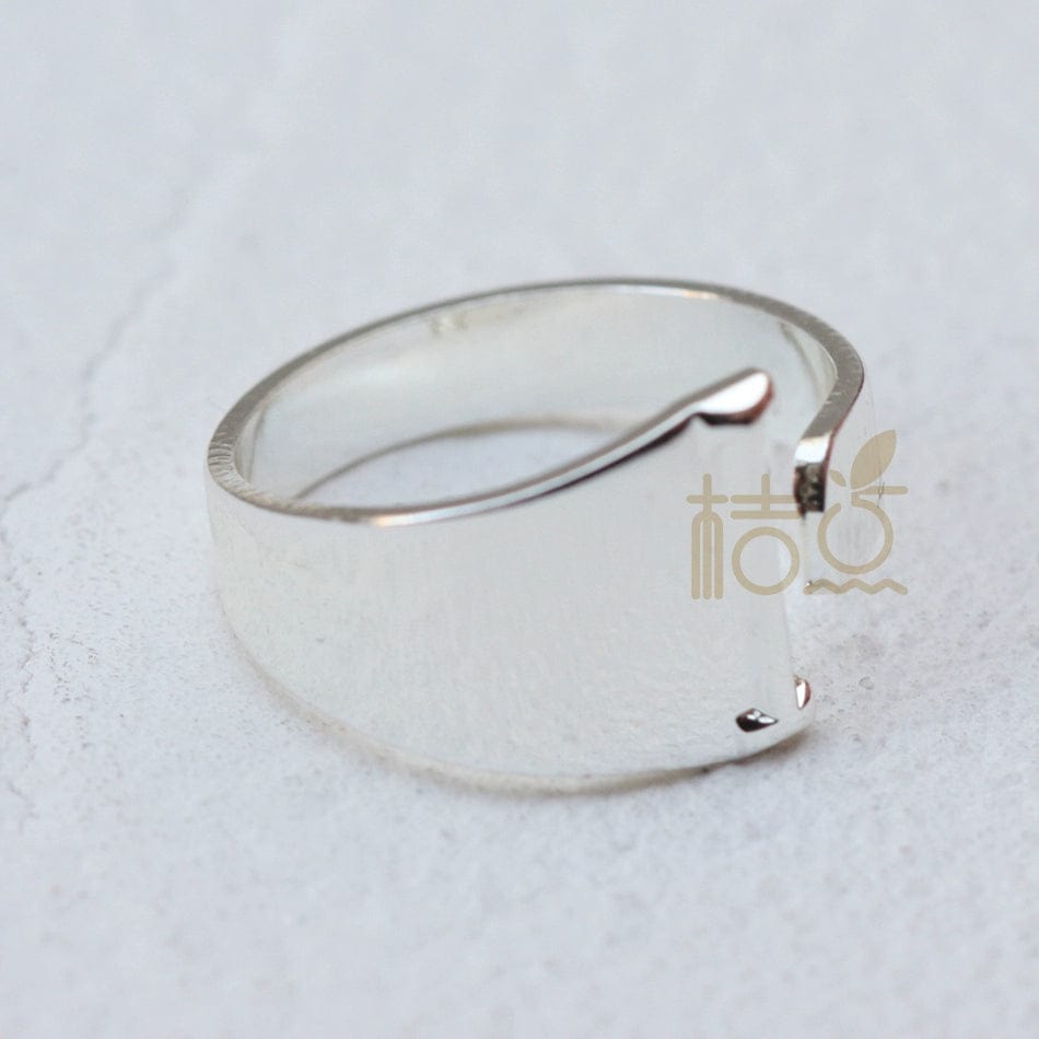 DIY Ornament Accessories Cooperized Silver Ring Letters Ring Open Ring Finger Ring (4532c) - SHOWLU FASHION STORE