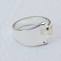 DIY Ornament Accessories Cooperized Silver Ring Letters Ring Open Ring Finger Ring (4532c) - SHOWLU FASHION STORE