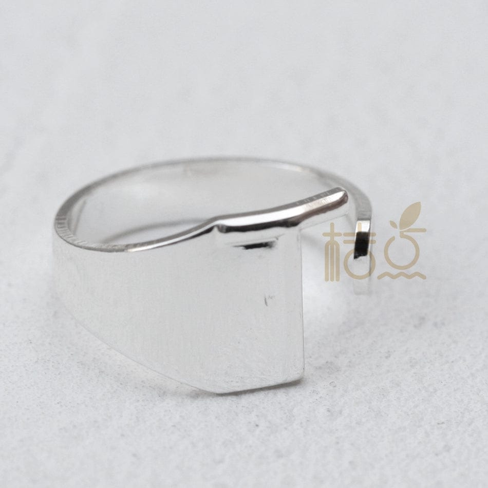 DIY Ornament Accessories Cooperized Silver Ring Letters Ring Open Ring Finger Ring (4532c) - SHOWLU FASHION STORE