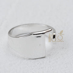 DIY Ornament Accessories Cooperized Silver Ring Letters Ring Open Ring Finger Ring (4532c) - SHOWLU FASHION STORE