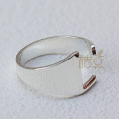 DIY Ornament Accessories Cooperized Silver Ring Letters Ring Open Ring Finger Ring (4532c) - SHOWLU FASHION STORE