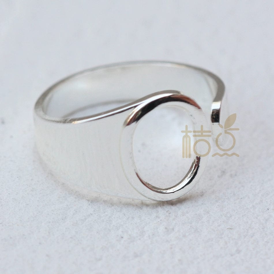 DIY Ornament Accessories Cooperized Silver Ring Letters Ring Open Ring Finger Ring (4532c) - SHOWLU FASHION STORE