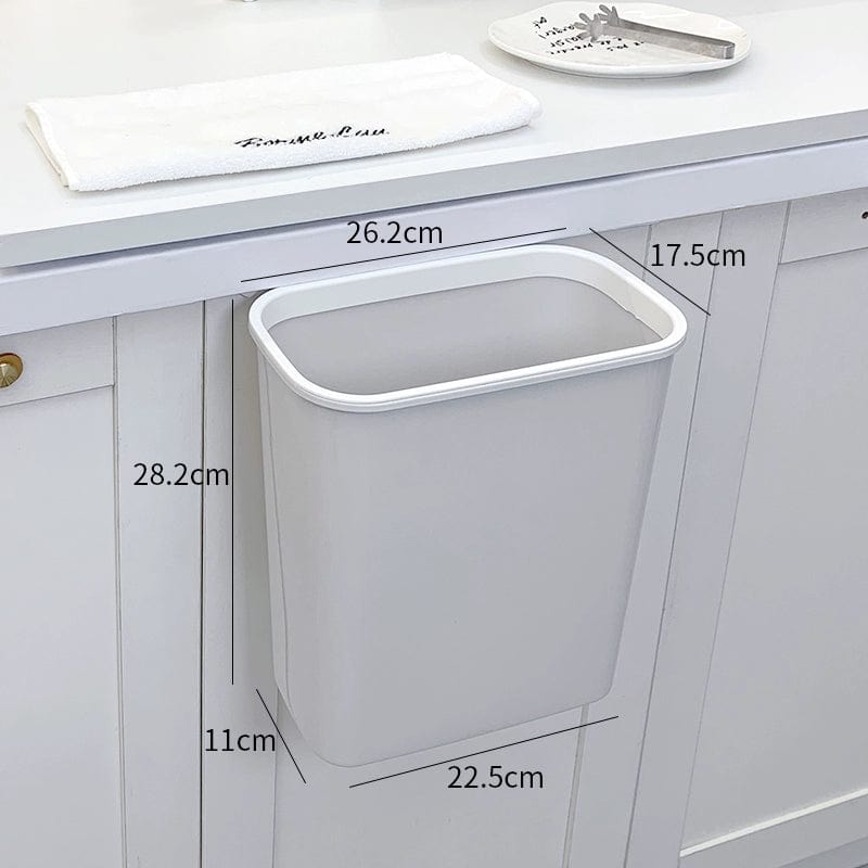 Donha Kitchen Trash Can Hanging Household Living Room Creative Cabinet Door Wall - Mounted Storage Bucket Kitchen Waste Trash Can - SHOWLU FASHION STORE