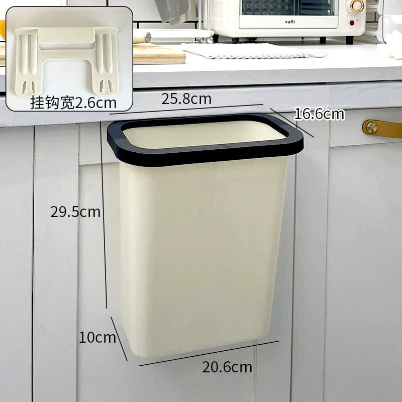 Donha Kitchen Trash Can Hanging Household Living Room Creative Cabinet Door Wall - Mounted Storage Bucket Kitchen Waste Trash Can - SHOWLU FASHION STORE