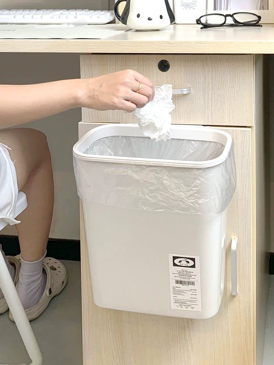 Donha Kitchen Trash Can Hanging Household Living Room Creative Cabinet Door Wall - Mounted Storage Bucket Kitchen Waste Trash Can - SHOWLU FASHION STORE