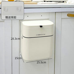 Donha Kitchen Trash Can Hanging Household Living Room Creative Cabinet Door Wall - Mounted Storage Bucket Kitchen Waste Trash Can - SHOWLU FASHION STORE