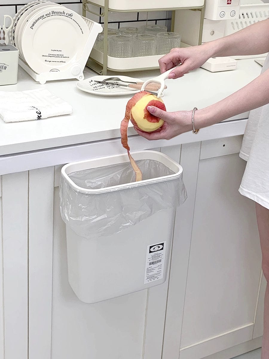 Donha Kitchen Trash Can Hanging Household Living Room Creative Cabinet Door Wall - Mounted Storage Bucket Kitchen Waste Trash Can - SHOWLU FASHION STORE