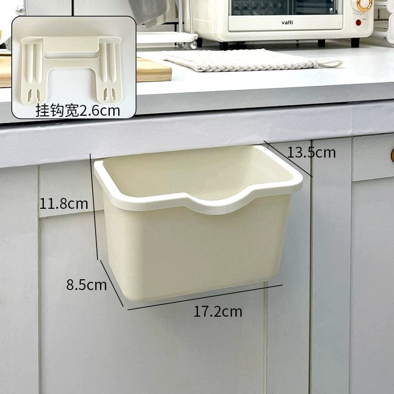 Donha Kitchen Trash Can Hanging Household Living Room Creative Cabinet Door Wall - Mounted Storage Bucket Kitchen Waste Trash Can - SHOWLU FASHION STORE