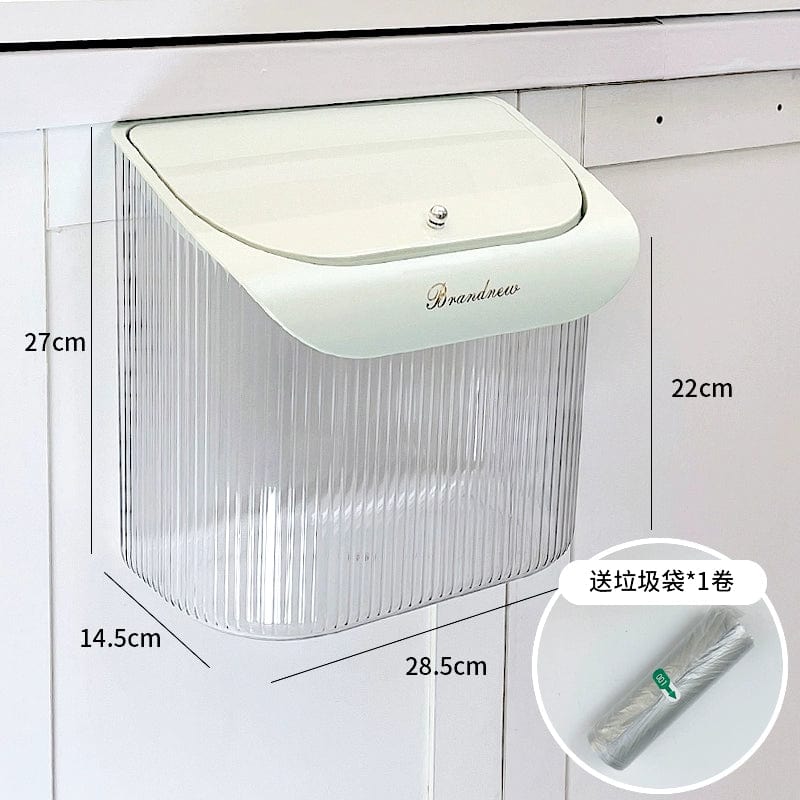 Donha Kitchen Trash Can Hanging Household Living Room Creative Cabinet Door Wall - Mounted Storage Bucket Kitchen Waste Trash Can - SHOWLU FASHION STORE