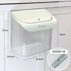 Donha Kitchen Trash Can Hanging Household Living Room Creative Cabinet Door Wall - Mounted Storage Bucket Kitchen Waste Trash Can - SHOWLU FASHION STORE