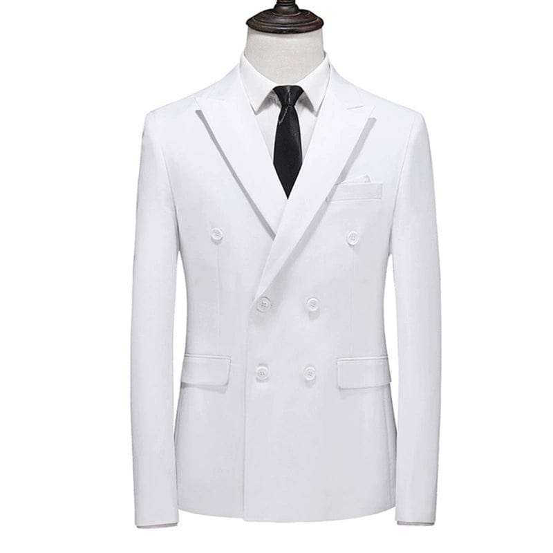 Double - Breasted Slim - Fit Summer Suit Leisure Professional - SHOWLU FASHION STORE