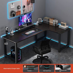 Double Desktop Combination L - Shaped Bookshelf Corner Computer Desk - SHOWLU FASHION STORE