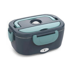 Dual - Use Car Office Electric Heated Lunch Box 220V 110V 24V 12V School Trip Travel Stainless Steel Food Warmer Container Black - SHOWLU FASHION STORE